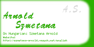 arnold szmetana business card